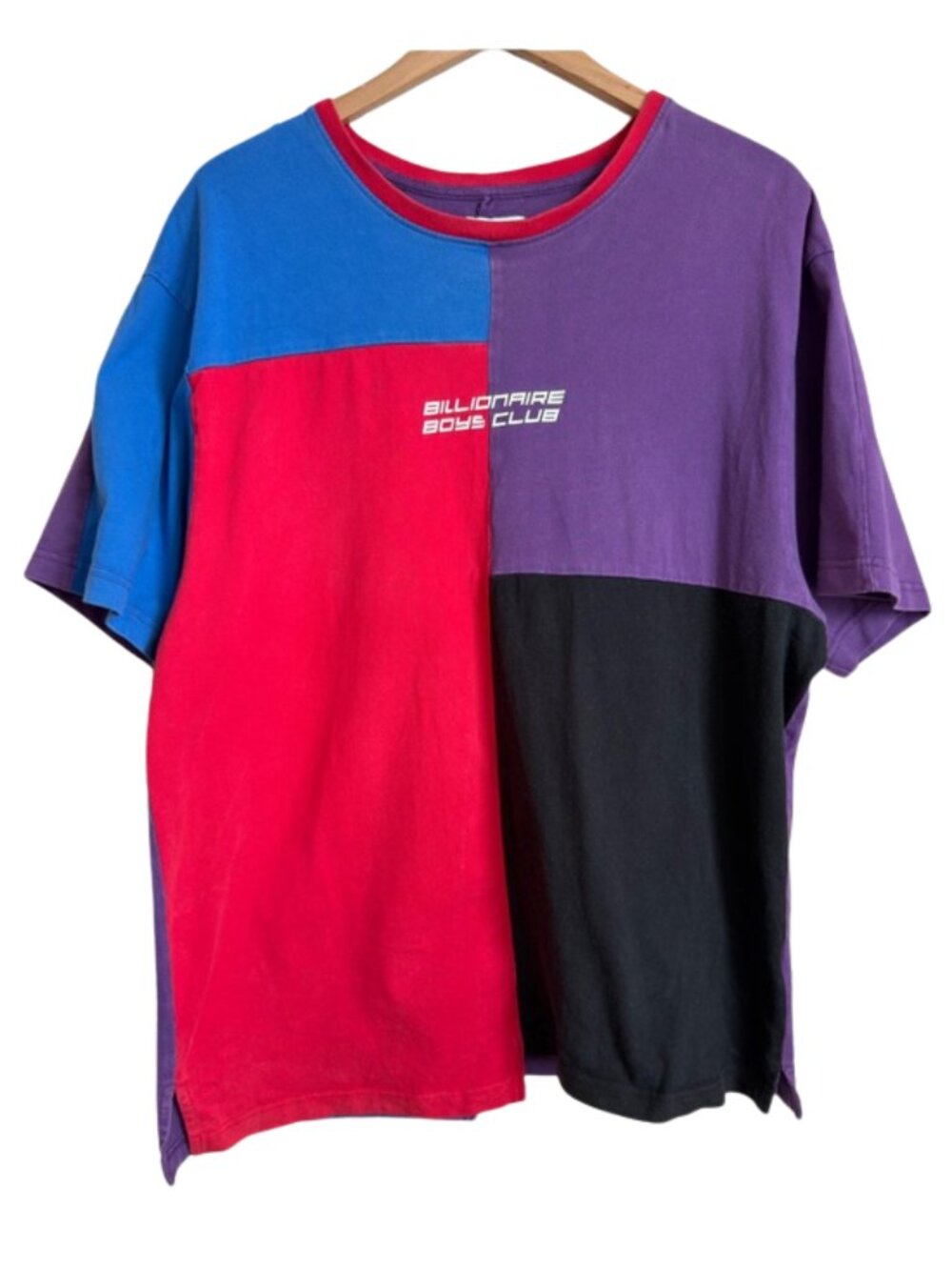 Billionaire Boys Club BBC Colorblock TShirt XXL Purple Red Blue Black Streetwear